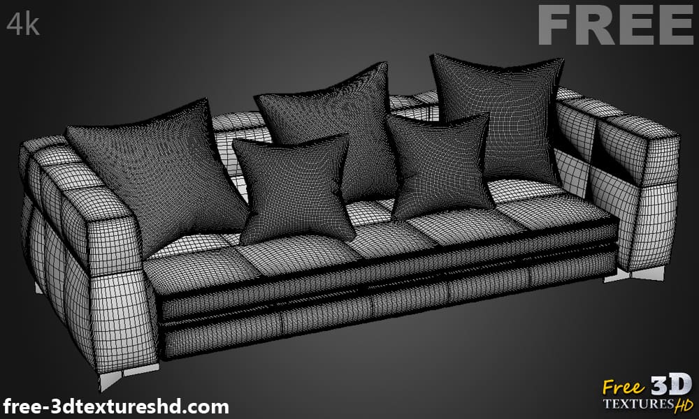 Canapé Blazer Minotti Modèle 3D Téléchargement Gratuit Licence CCO