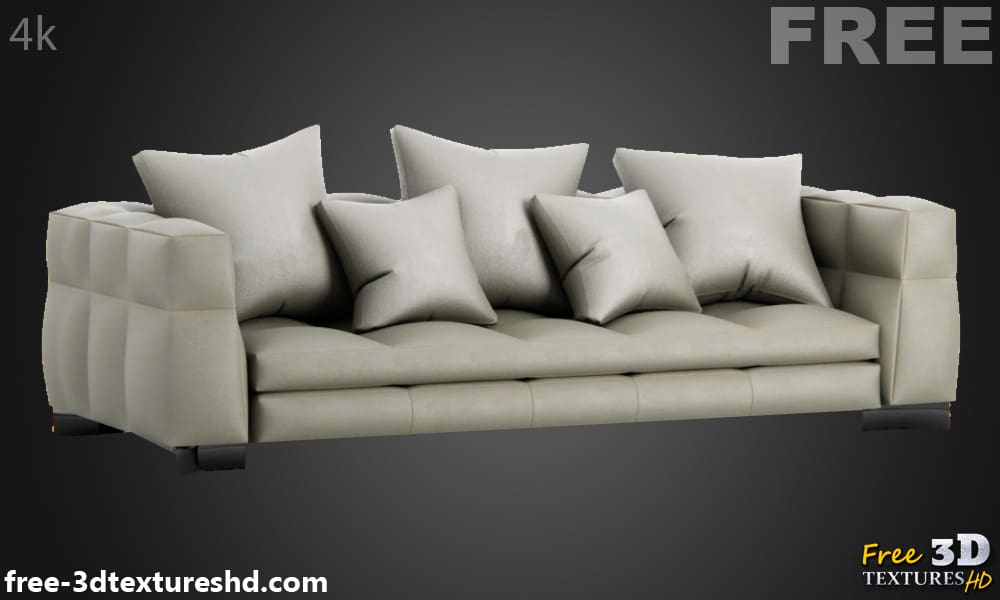 Canapé Blazer Minotti modèle 3D, téléchargement gratuit, licence CC0