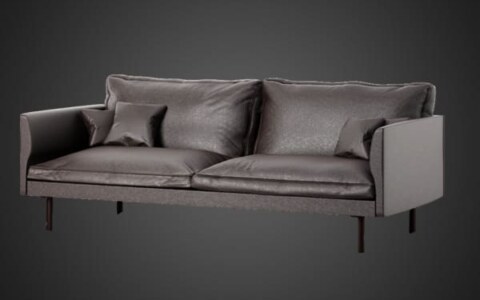 Calmo sofa Fredericia 3D model, free download, CC0 license, with render preview and polycount details