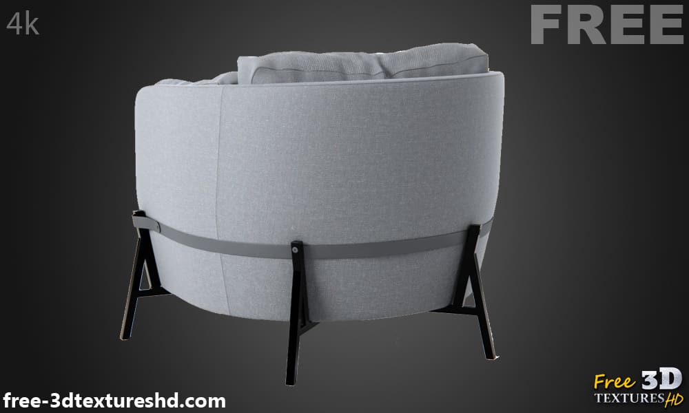 Fauteuil Cardle Arflex modèle 3D téléchargement gratuit Licence CCO
