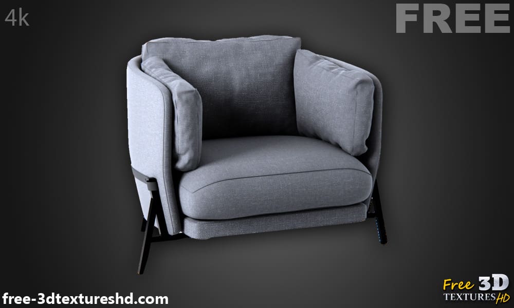 Fauteuil Cardle Arflex modèle 3D téléchargement gratuit Licence CCO