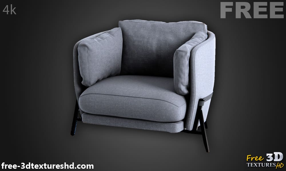 Fauteuil Cardle Arflex modèle 3D téléchargement gratuit Licence CCO