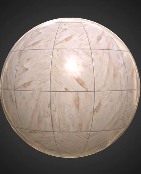 Ceramic brown marble tile seamless PBR texture 3D, high resolution, HD free download for Unity, Unreal, and V-Ray