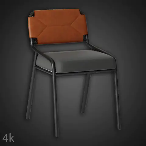 Chair Tai Meridiani 3D model, free download, CC0 license, with render preview and polycount details