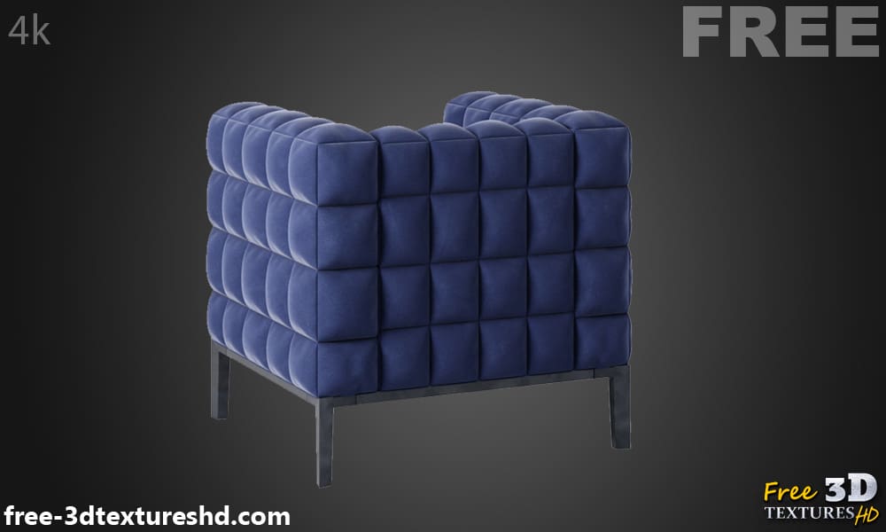 Fauteuil Chocolat Twils modèle 3D, téléchargement gratuit, avec aperçu du rendu et polycount