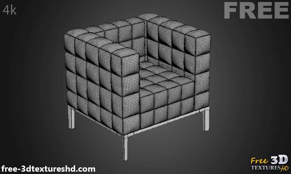 Fauteuil Chocolat Twils modèle 3D téléchargement gratuit Licence CCO