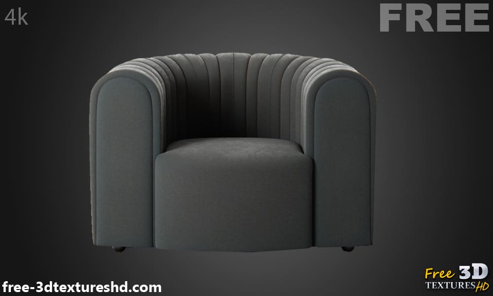 Modèle 3D de fauteuil Core, téléchargement gratuit, avec aperçu du rendu et nombre de polygones