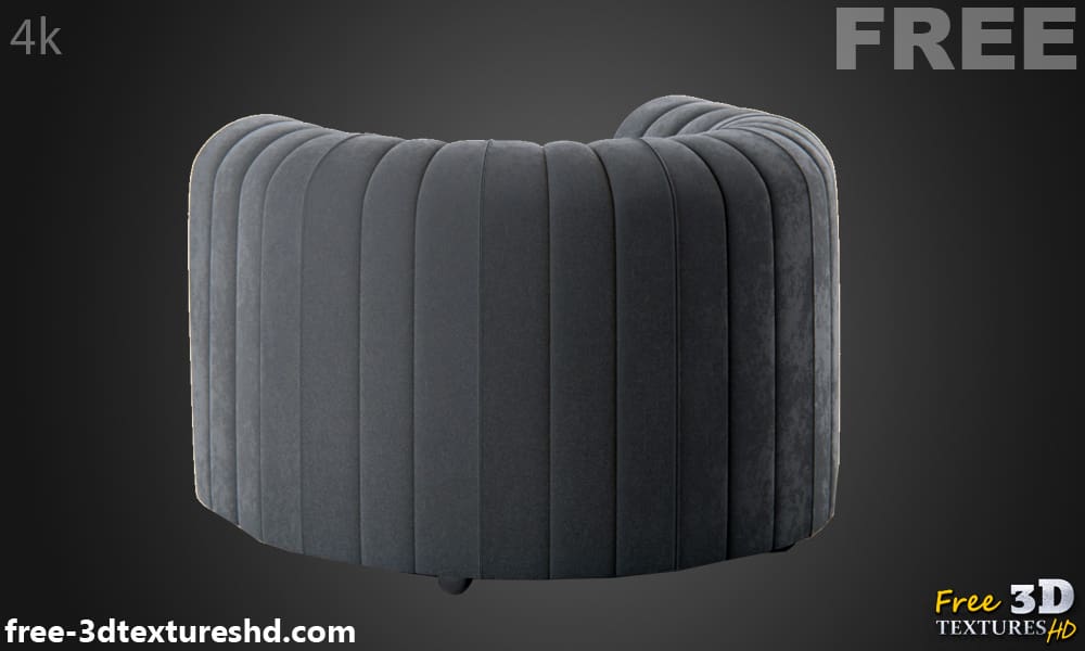 Modèle 3D de fauteuil Core, téléchargement gratuit, avec aperçu du rendu et nombre de polygones