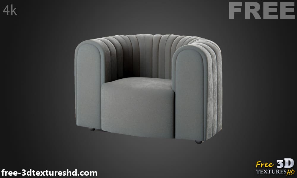 Modèle 3D de fauteuil Core, téléchargement gratuit, avec aperçu du rendu et nombre de polygones