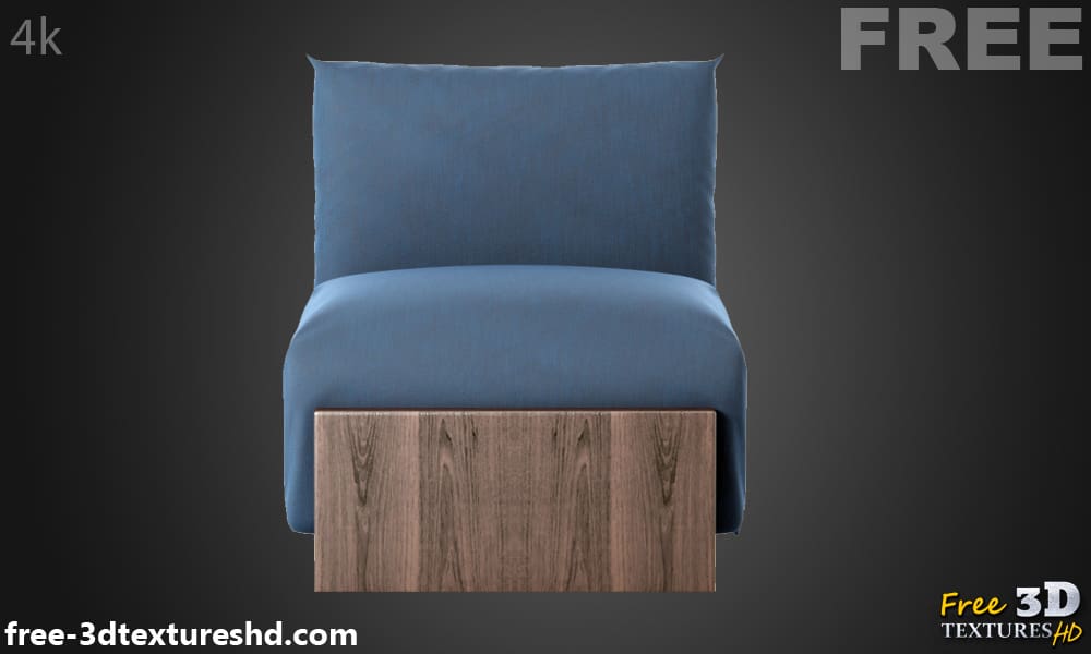 Diwan armchair Sancal 3D model, free download, with render preview and polycount