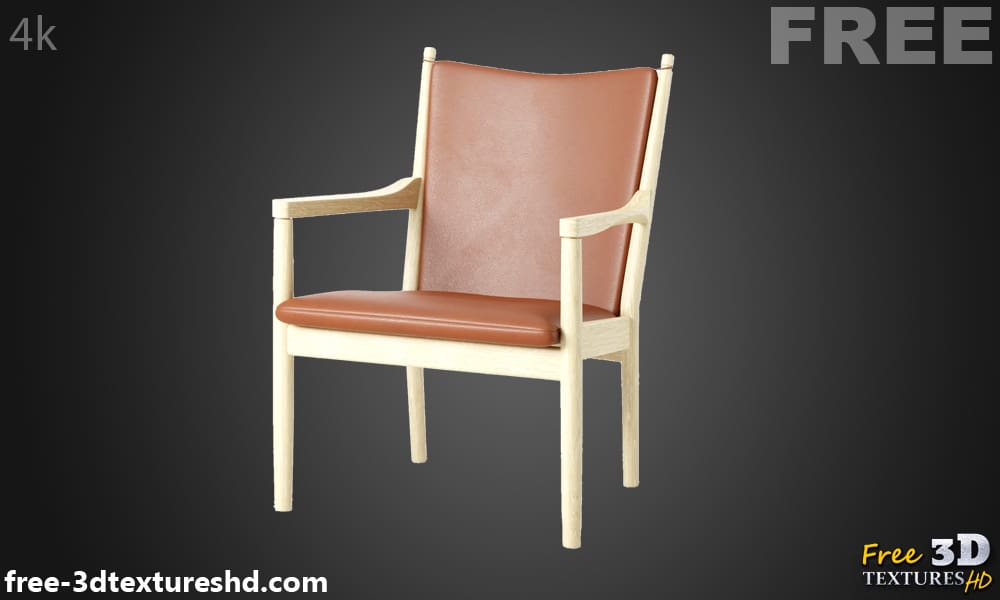 Easy chair Fredericia modèle 3D, téléchargement gratuit, licence CC0, avec prévisualisation du rendu et détails du polycount