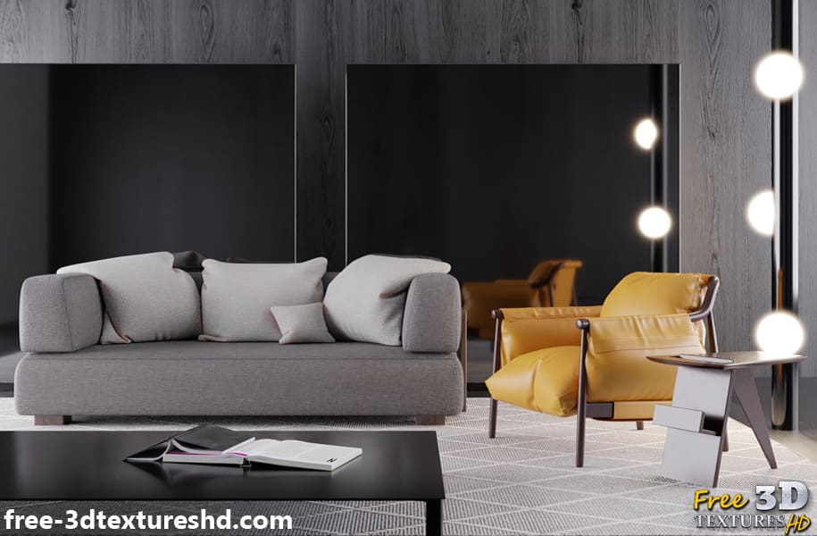 Canapé Florida Minotti modèle 3D, téléchargement gratuit, licence CC0