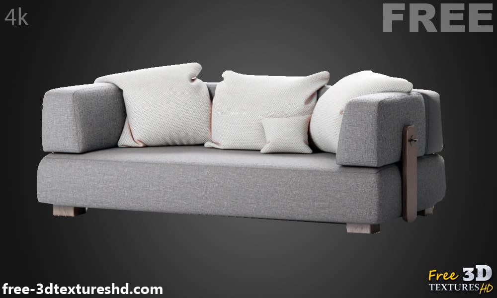 Canapé Florida Minotti modèle 3D, téléchargement gratuit, licence CC0