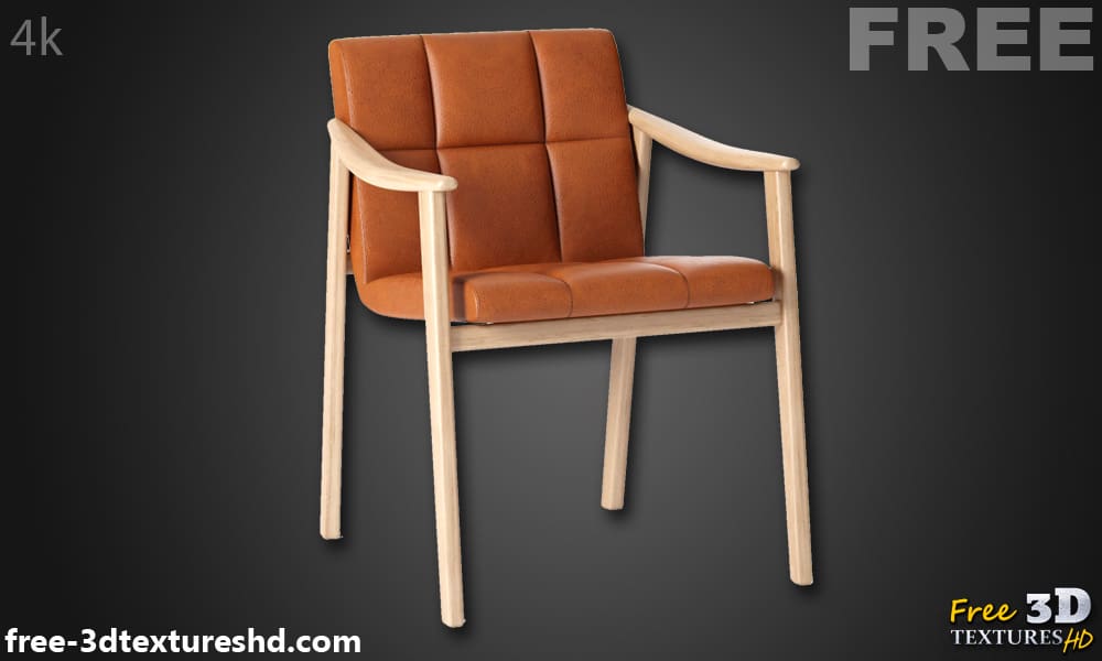 Fynn Chair Minotti modèle 3D, téléchargement gratuit, licence CC0, avec prévisualisation et détails du polycount