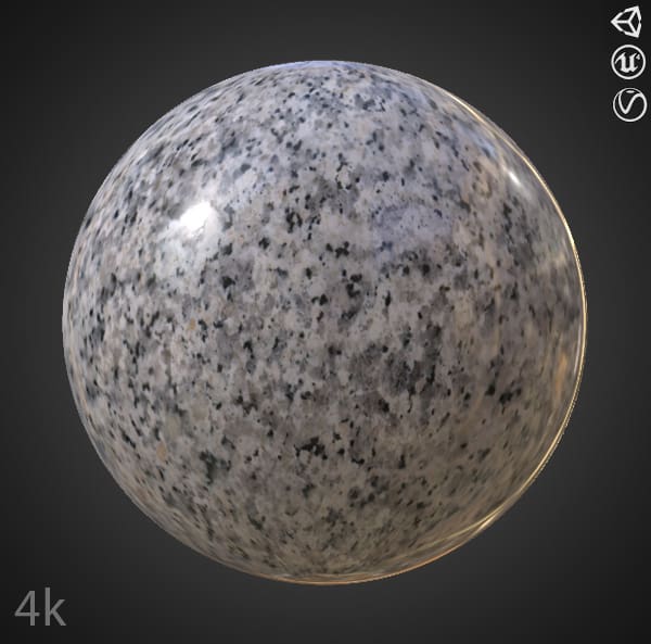 Grey Granite Marble PBR Texture 3D High Resolution for Unity Unreal and  Vray Free Download 4k - Free 3d textures HD