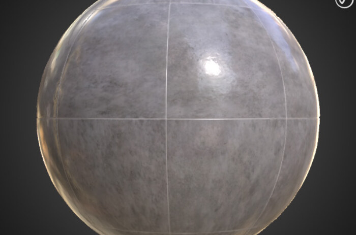 Carrelage mural en marbre gris texture PBR 3D, haute résolution, HD 4K téléchargement gratuit pour Unity, Unreal et V-Ray