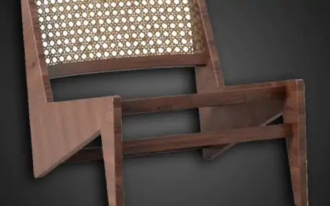 Fauteuil Kangourou Cassina modèle 3D, téléchargement gratuit, licence CC0, avec rendu et polycount