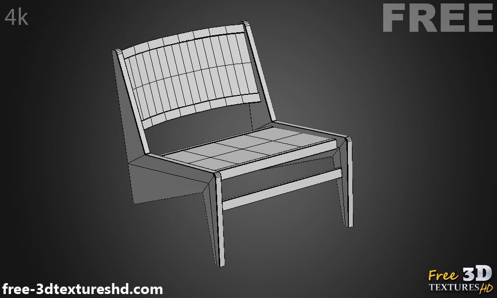 Fauteuil Kangourou Cassina modèle 3D, téléchargement gratuit, licence CC0, avec rendu et polycount