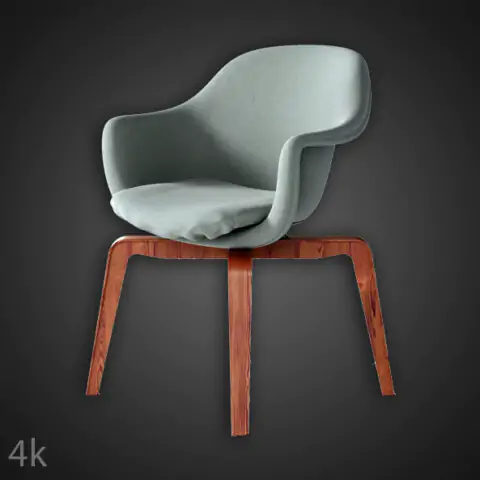 Luta chair by B&B Italia 3D model, free download, CC0 license