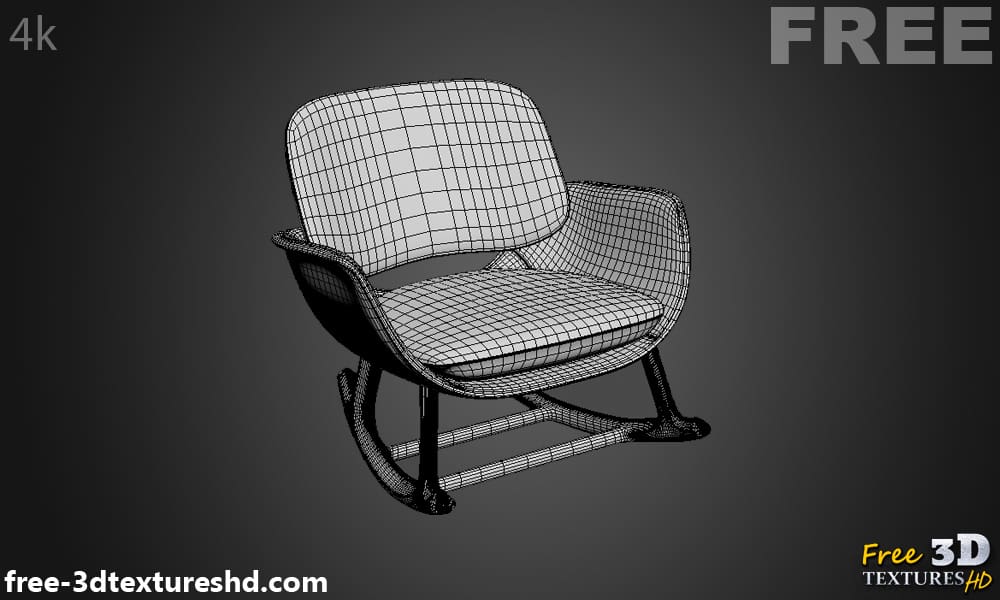 Fauteuil Martha Poltrona modèle 3D, téléchargement gratuit, avec aperçu du rendu et polycount