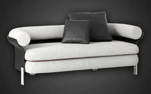 Canapé Mattia Minotti modèle 3D, téléchargement gratuit, licence CC0