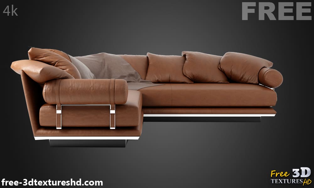 Modèle 3D de canapé Noonu Italia, téléchargement gratuit, licence CC0, avec détails de rendu et de polycount