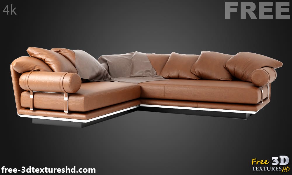 Modèle 3D de canapé Noonu Italia, téléchargement gratuit, licence CC0, avec détails de rendu et de polycount