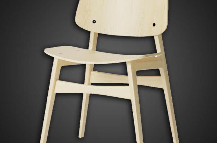 Chaise Soborg Fredericia Modèle 3D, téléchargement gratuit, licence CC0, avec aperçu du rendu