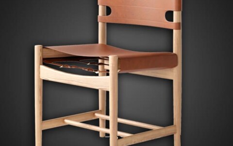 The Spanish dining chair Fredericia 3D model, free download, CC0 license,