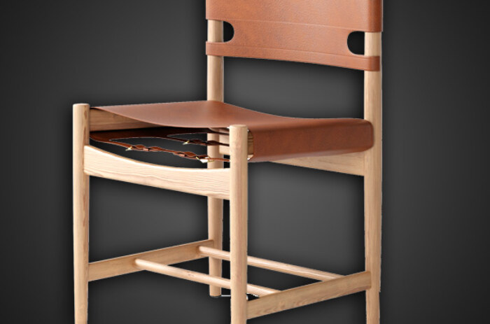 Modèle 3D de la chaise de salle à manger espagnole Fredericia, téléchargement gratuit, licence CC0,