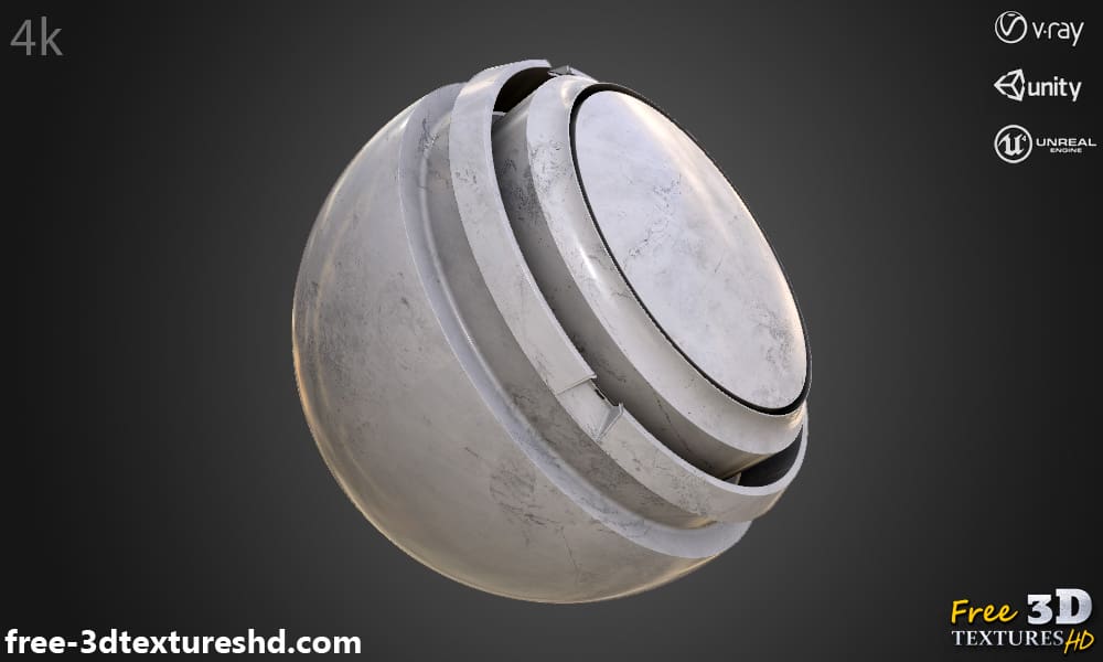 Textures PBR en marbre blanc, haute résolution, HD 4K, téléchargement gratuit pour Unity, Unreal et V-Ray