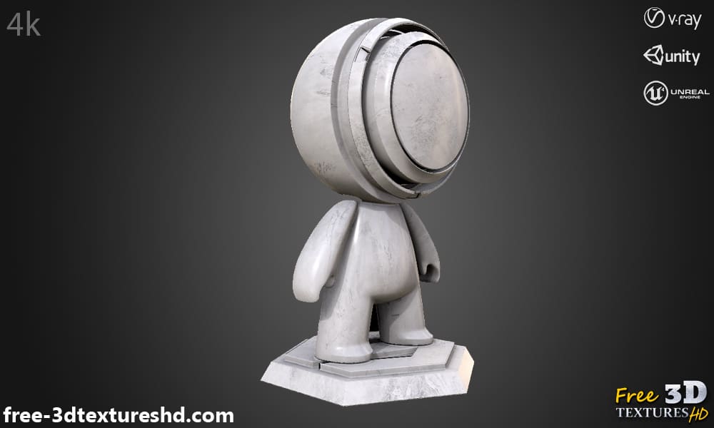 Textures PBR en marbre blanc, haute résolution, HD 4K, téléchargement gratuit pour Unity, Unreal et V-Ray