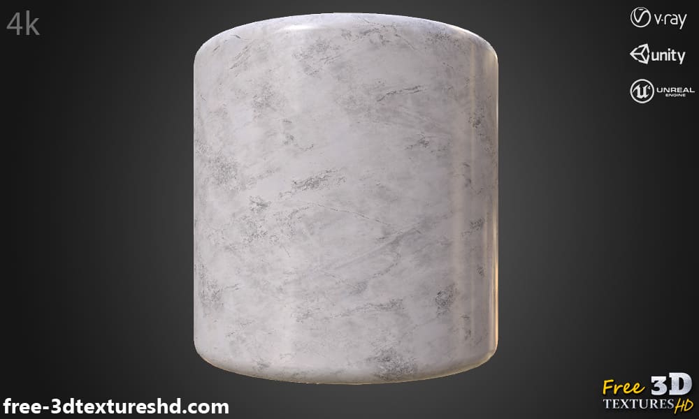 Texture PBR de marbre blanc 3D haute résolution pour Unity Unreal et Vray Téléchargement gratuit 4k