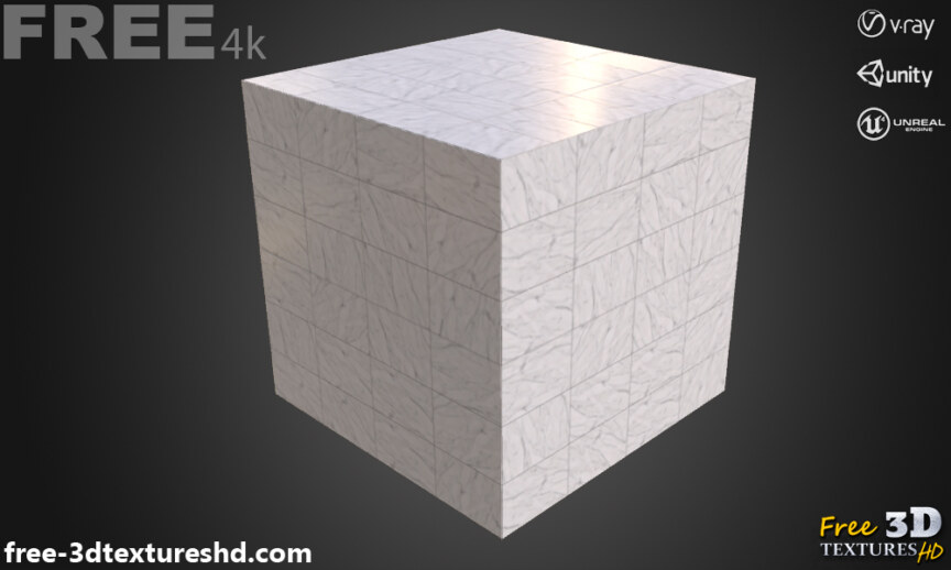 White-marble-tile-seamless-PBR-texture-3D-free-download-High-resolution-Unity-Unreal-Vray-render-cube