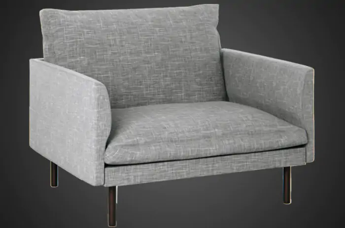 Calmo armchair Fredericia 3D model, free download, with render preview and polycount