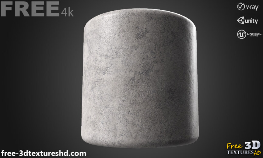 Concrete-3D-texture-PBR-High-Resolution-Free-Download-4K-unity-unreal-vray-render-cylindre