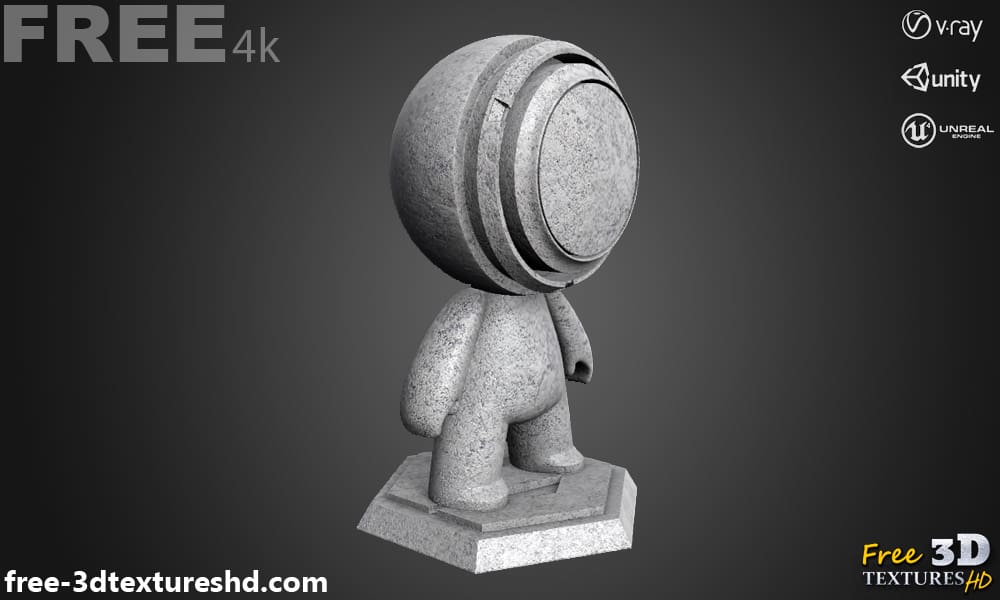 Texture 3D béton PBR, haute résolution 4k HD à télécharger gratuitement pour Unity, Unreal, et V-Ray