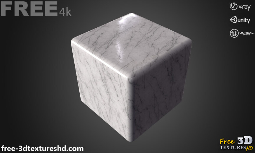 White-marble-3d-texture-PBR-material-background-free-download-4K-Unity-Unreal-Vray-cube