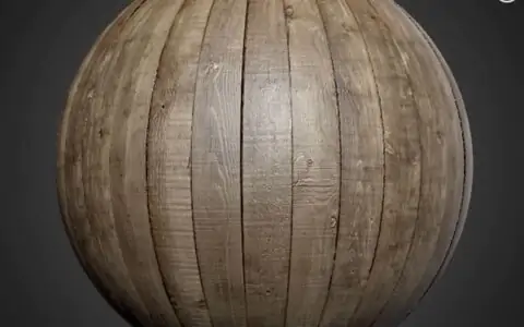 Planches de bois de pin brun foncé texture 3D matériau PBR, haute résolution, HD 4K à télécharger gratuitement pour Unity, Unreal, et V-Ray