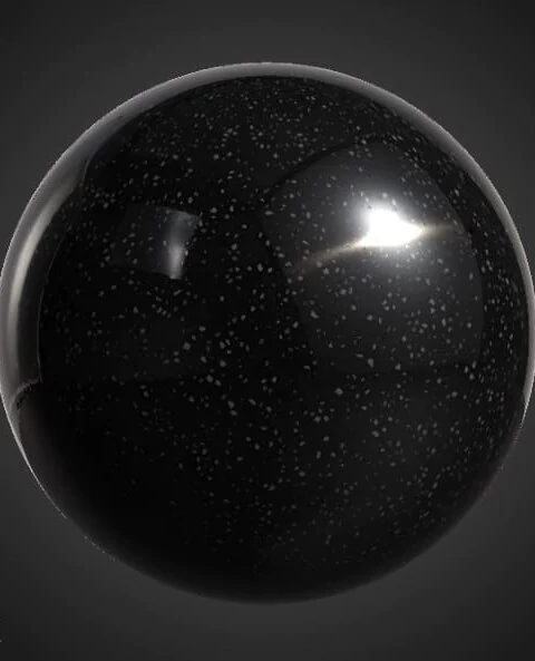 Black granite marble 3D texture PBR material, high resolution 4K, HD free download for Unity, Unreal, and V-Ray