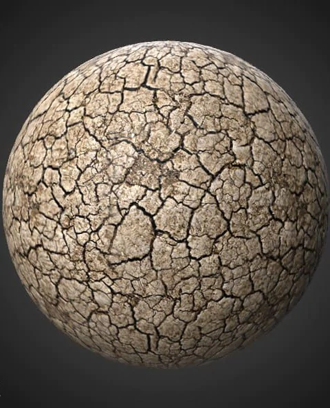 cracked ground seamless 3D texture PBR, high resolution 4K , HD free download for Unity, Unreal, and V-Ray