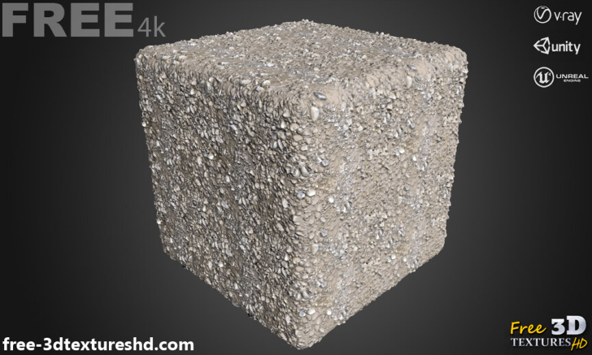 Dirt-ground-pebble-seamless-3D-texture-PBR-High-Resolution-Free-Download-4K-unity-unreal-vray-render-cube
