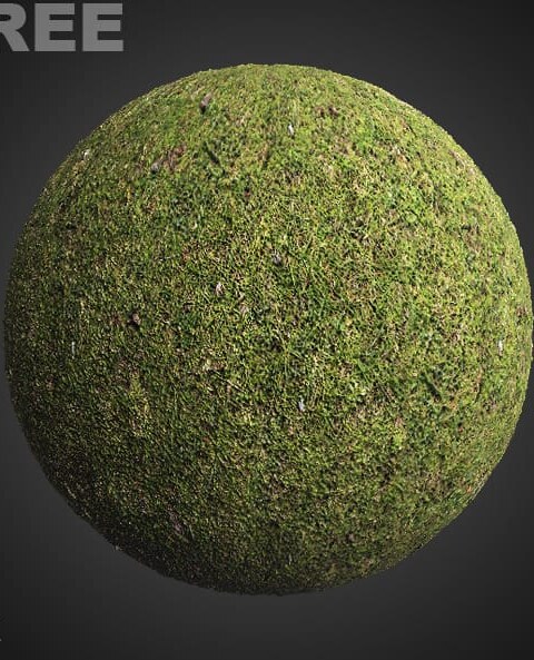 4K grass ground 3D textures PBR, haute résolution, HD à télécharger gratuitement pour Unity, Unreal, et V-Ray