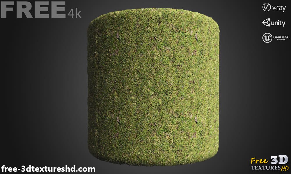 4K grass ground 3D textures PBR, haute résolution, HD à télécharger gratuitement pour Unity, Unreal, et V-Ray