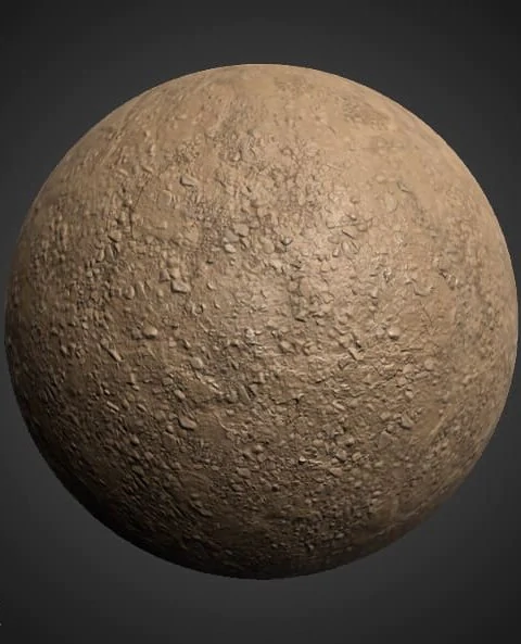 4K mud soil seamless 3D texture PBR, high resolution, HD free download for Unity, Unreal, and V-Ray