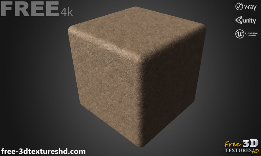 Mud-soil-seamless-3D-texture-PBR-High-Resolution-Free-Download-4K-unity-unreal-vray-render-cube