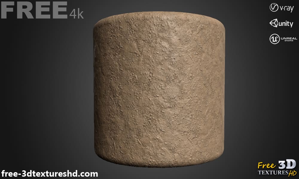 Texture de sol boueux 3D PBR en haute résolution téléchargement gratuit 4K pour Unreal Unity et Vray