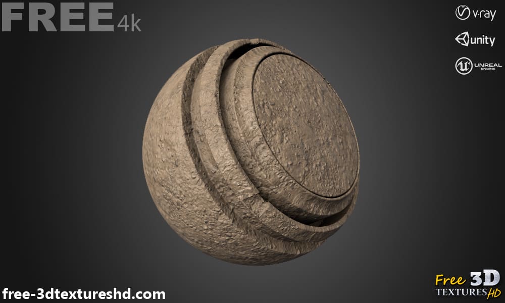 Texture de sol boueux 3D PBR en haute résolution téléchargement gratuit 4K pour Unreal Unity et Vray