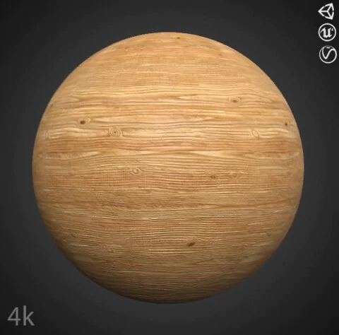 natural wood material 3D texture PBR, high resolution 4k HD free download for Unity, Unreal, and V-Ray