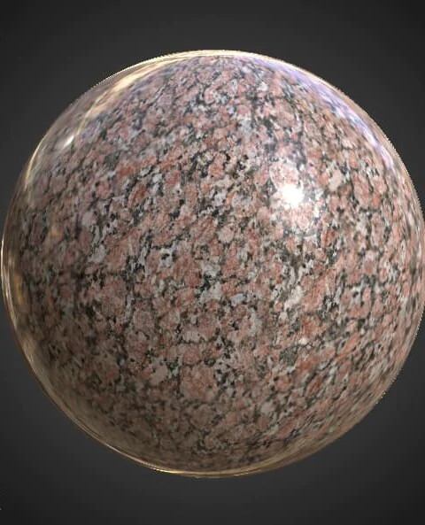 Red Granite Marble 3D Texture PBR Material Background Free Download 4K Unity Unreal Vray